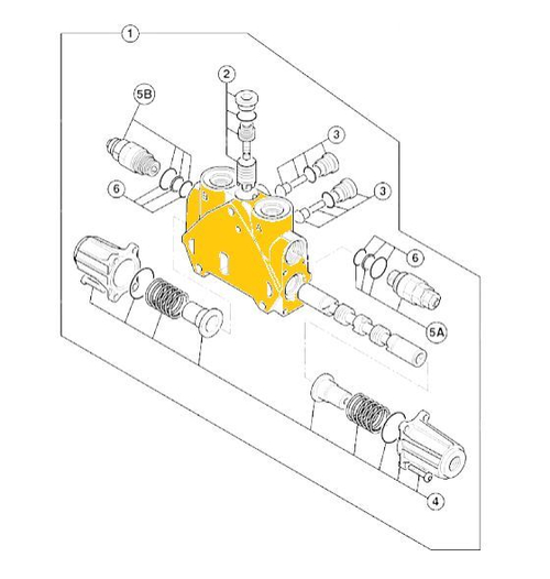 Секция гидрораспределителя JCB 25/221864