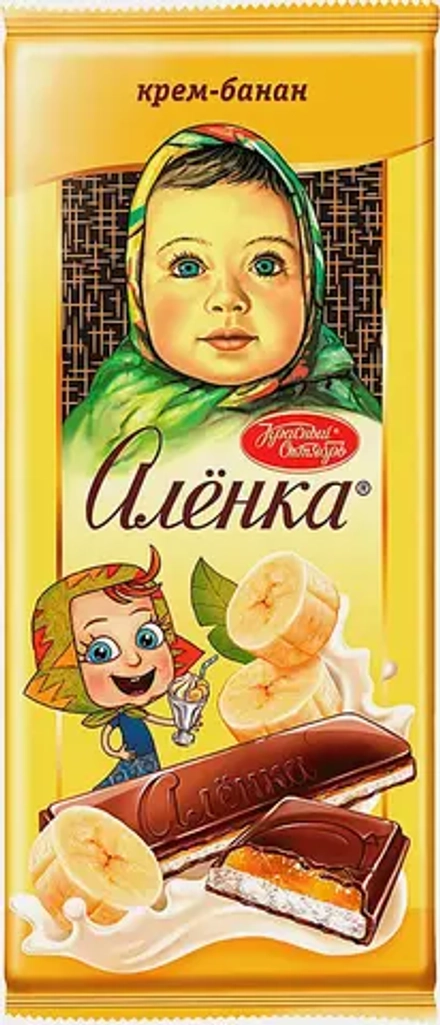 Шоколад Алёнка молочный крем-банан 87г