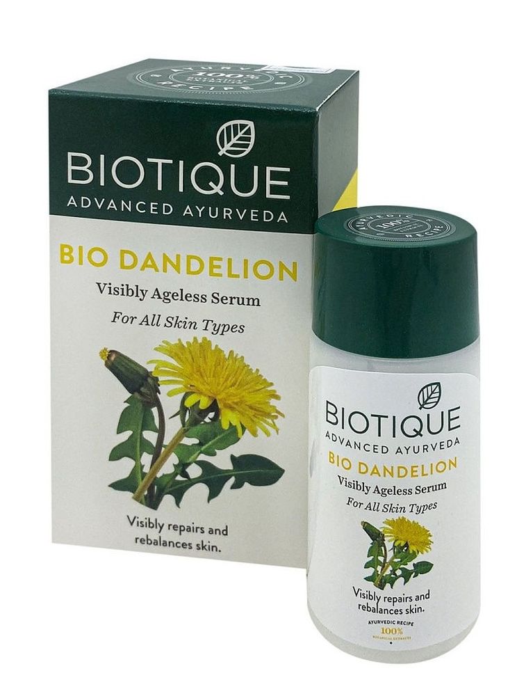Сыворотка для лица омолаживающая Biotique Bio dandelion, 35 мл