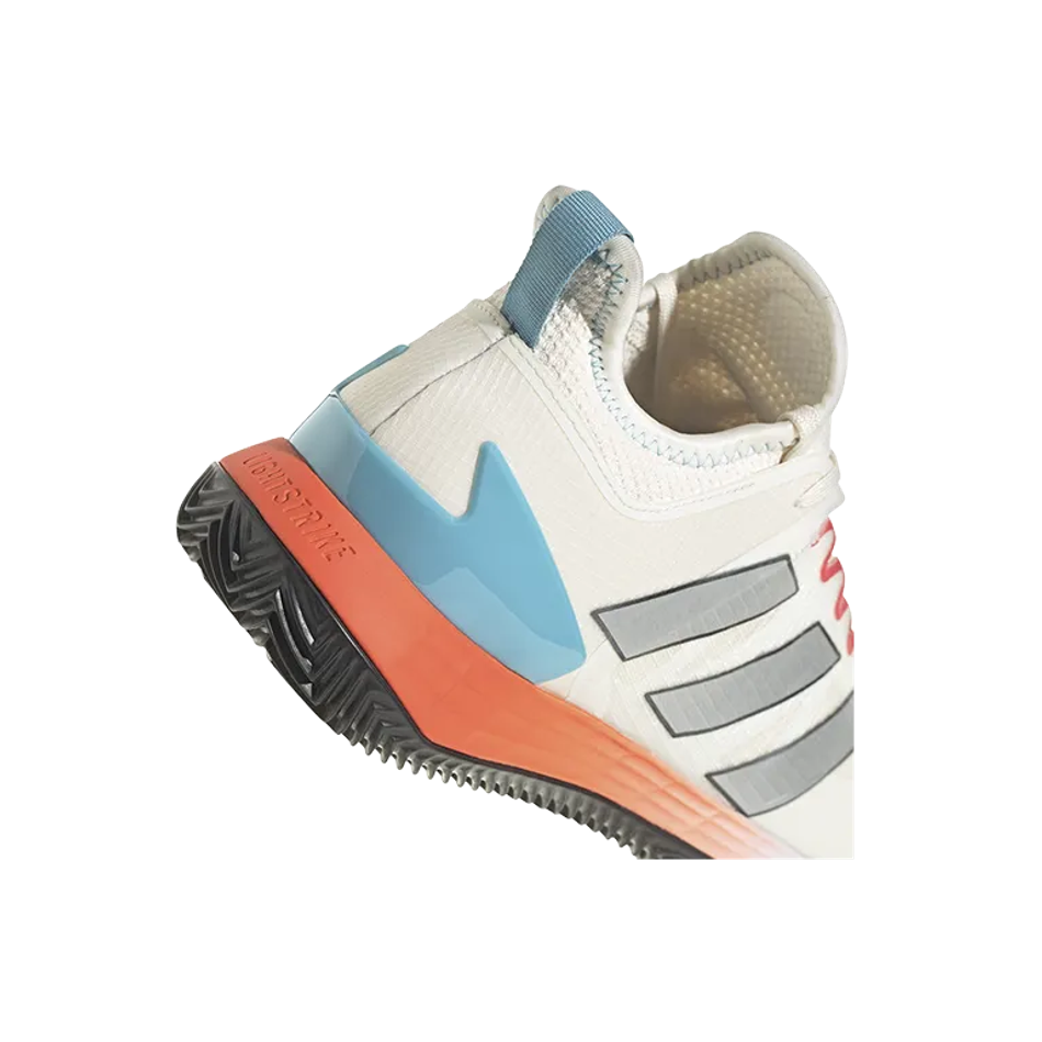 Adidas Adizero Ubersonic 4 M Clay Белые-Оранжевые кроссовки
