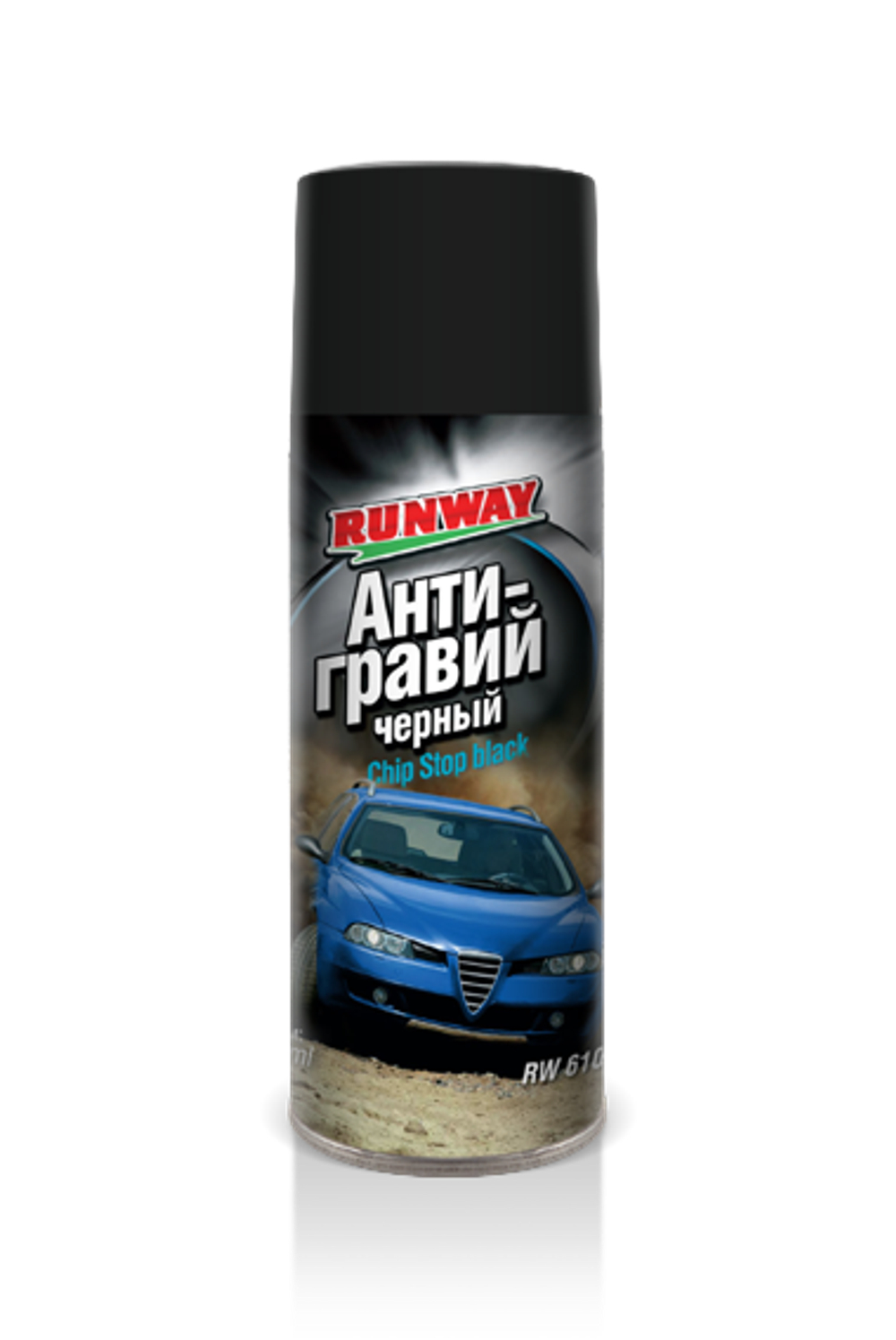RW6101 Антигравий RUNWAY 450 мл черный