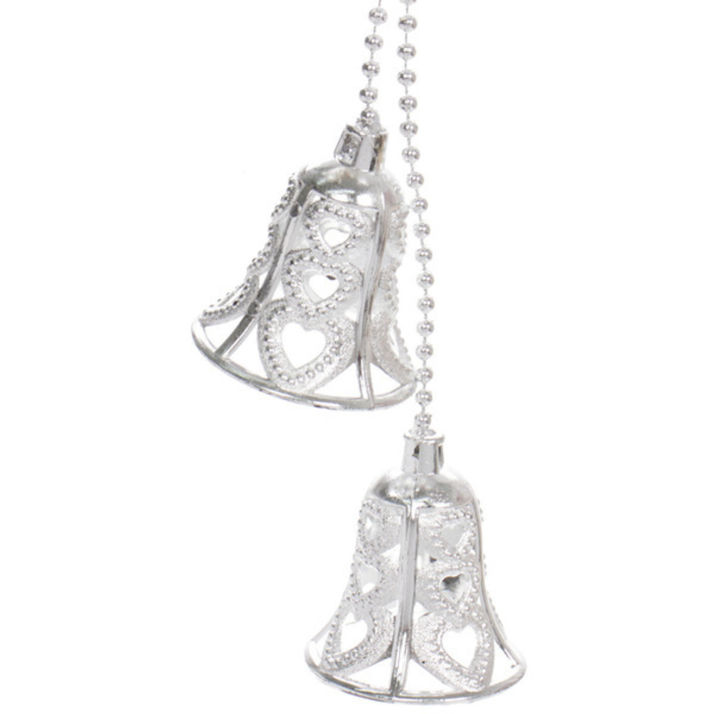 Украшение новогоднее «Звон праздника» 12*30 см, Серебро
