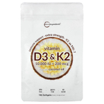 Micro Ingredients, витамины D3 и K2, 180 капсул