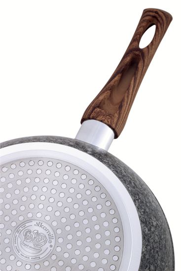 Сковорода глубокая 24 см. из алюминия Kamille KM-4165 с гранитным покрытием