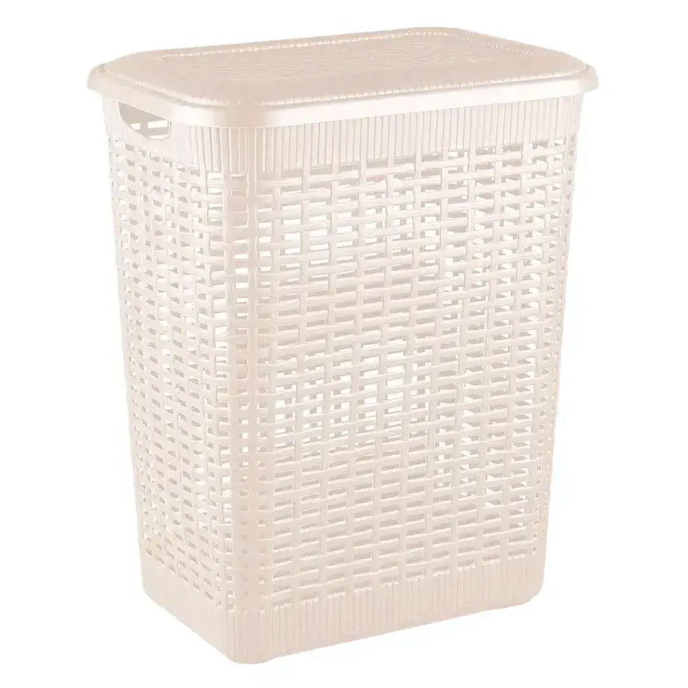КОРЗИНА ДЛЯ БЕЛЬЯ 30Л, 370Х260Х465 ММ (бежевый1)