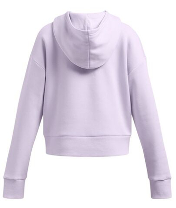 Кофта для девочки теннисная  Under Armour Girls UA Rival Fleece Crop Hoodie - Фиолетовый