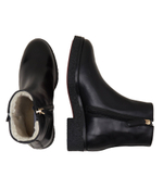 Кожаные ботильоны crepe look Tommy Hilfiger - черный(FW0FW07437)