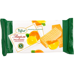Вафли Апельсино-лимонные Bifrut  на фруктозе 100 гр