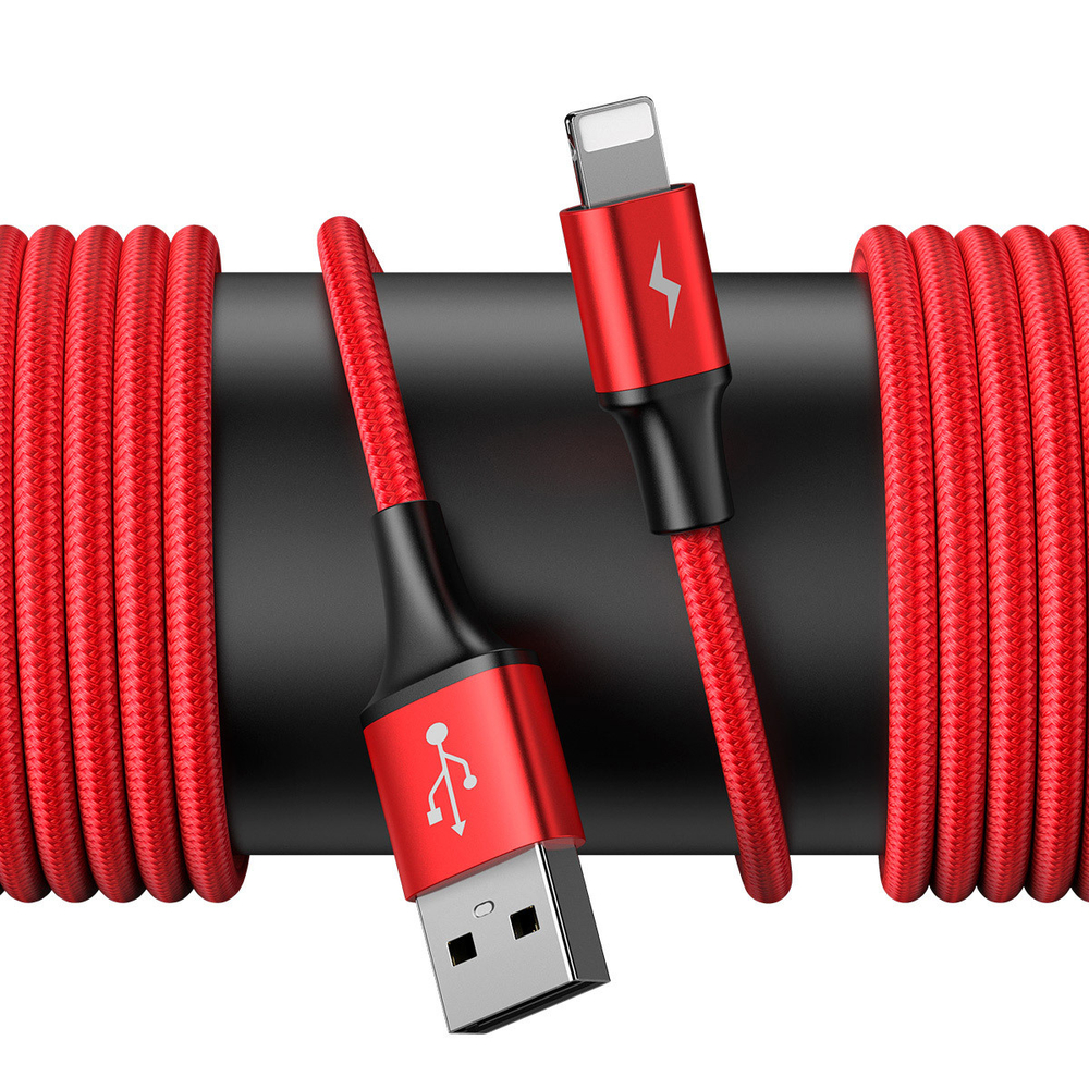 Автомобильный кабель + USB Хаб Baseus Special Data Cable for Backseat (USB to iP+Dual USB) - Red