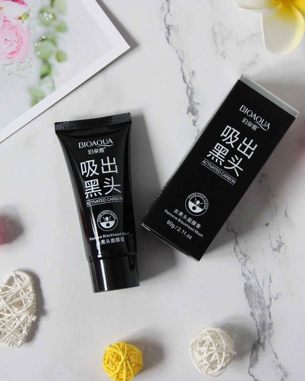 Чёрная маска-плёнка для лица с бамбуковым углём, 60г