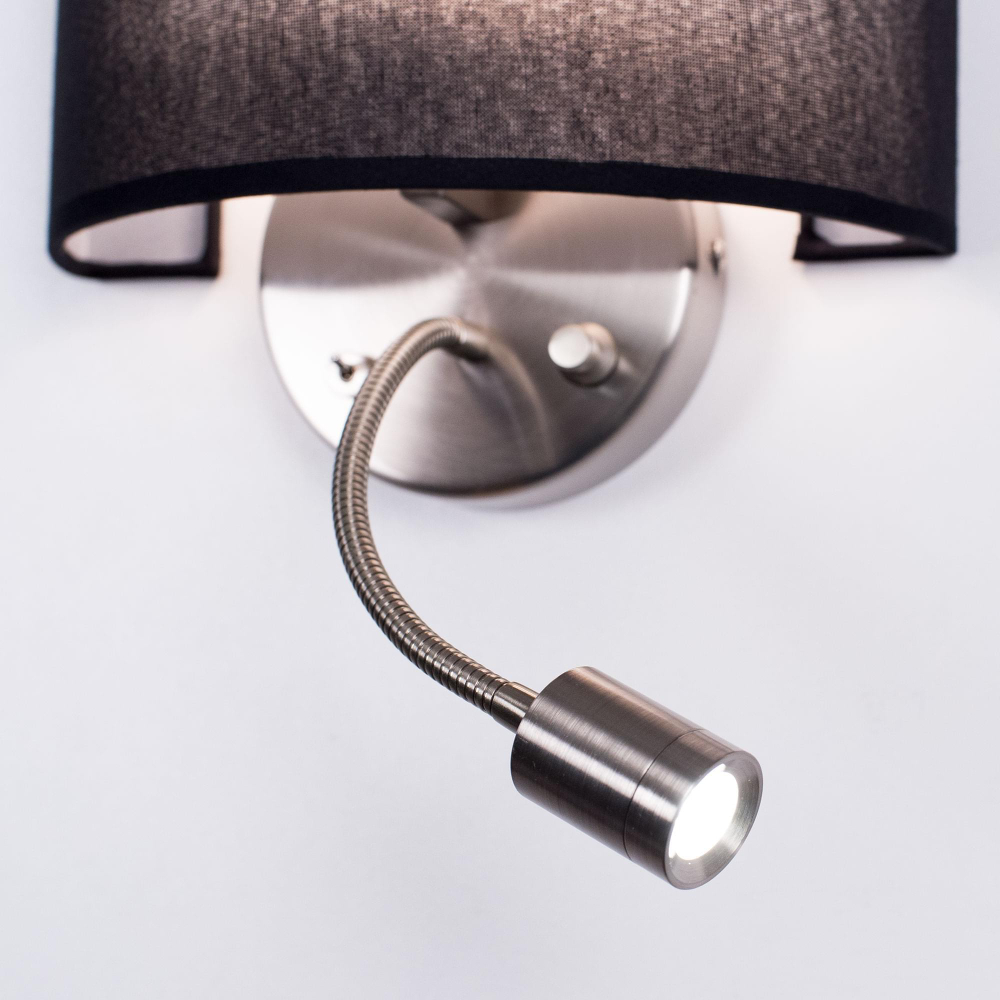 Citiluх Декарт CL704305 Бра с чёрным абажуром и диммером