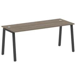 Metal System Стол письменный на А-образном м/к БА.СП-5 Вяз Благородный/Металл Антрацит 1800*720*750