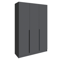 Шкаф Мадрид (1,5) без зеркала графит серый