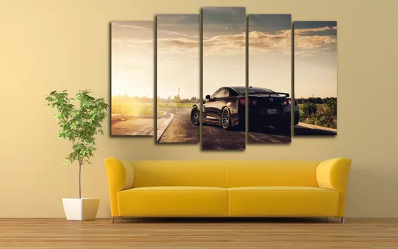 Модульная картина "Nissan GTR"