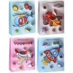 Пакет подарочный «Самолет» 31*40*12 см, микс