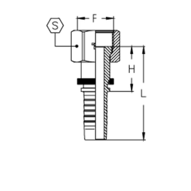 Фитинг DN 10 ORFS (Г) 13/16