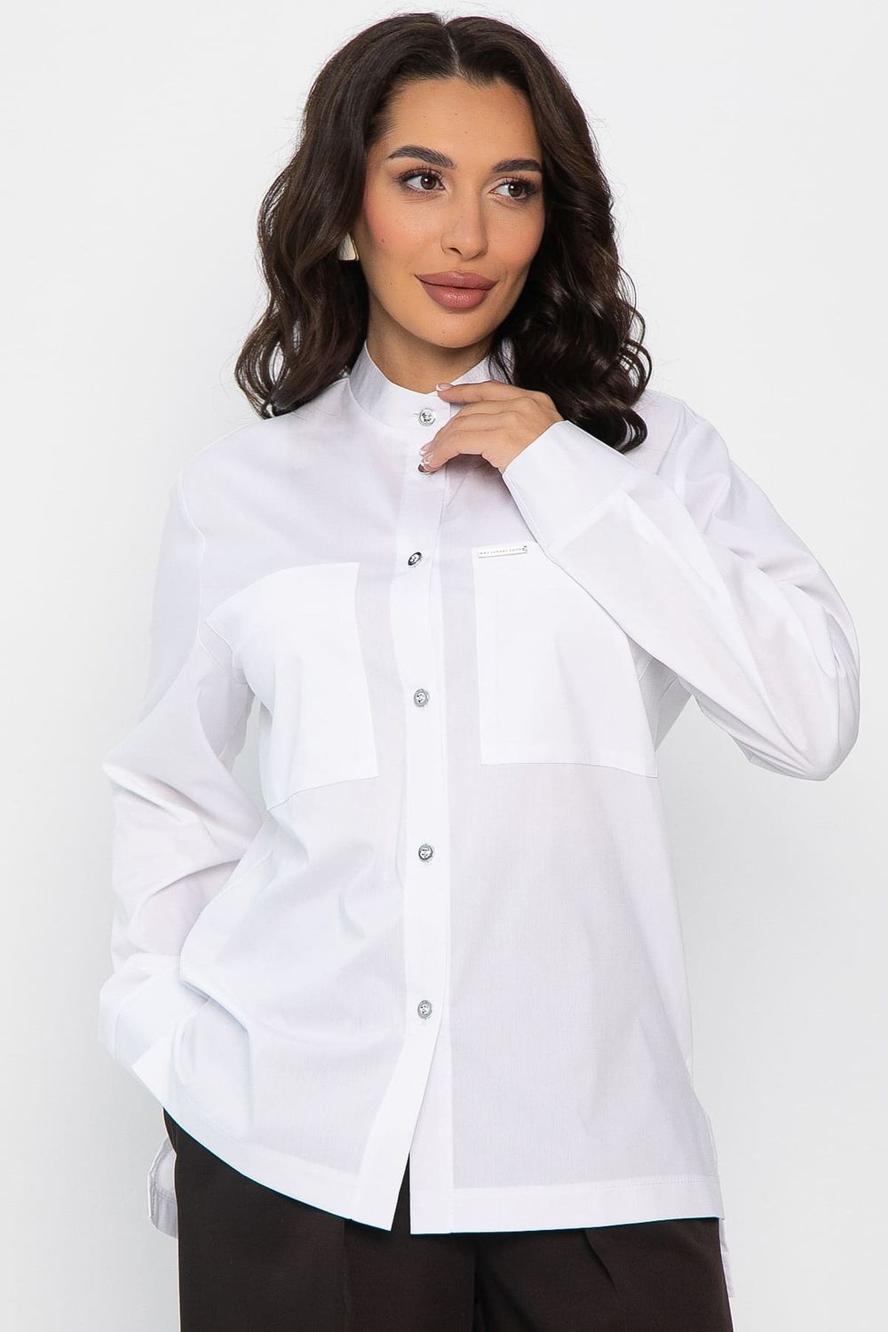 Рубашка хлопковая Асгарда (белая) Б14567-31М LT Collection