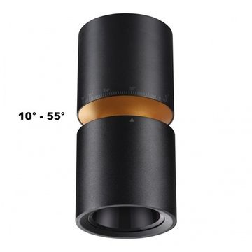 Накладной светодиодный светильник 10W/3W 3000К 359338 чёрный Aristo Novotech