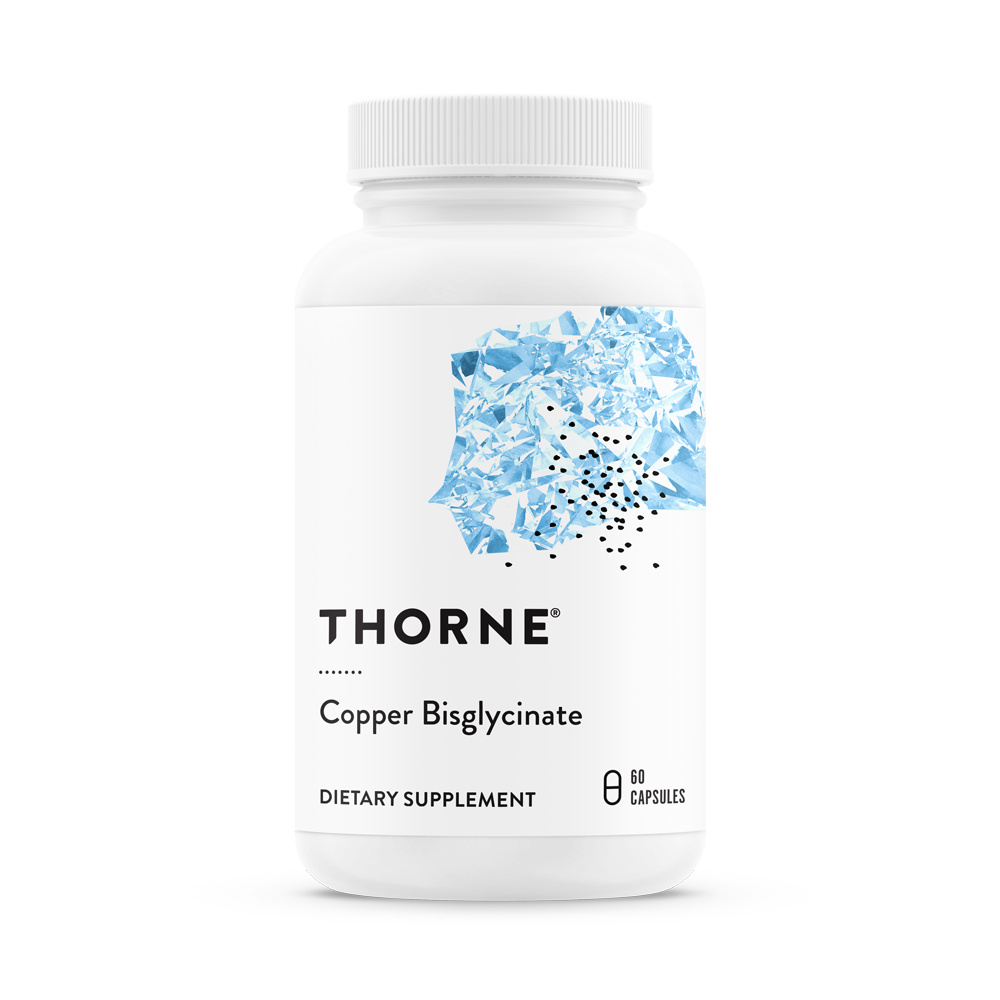 THORNE Cooper Bisglycinate 60 caps , Медь Бисглицинат