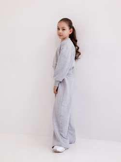 Худи для девочки, модель №7, рост 128 см, серый