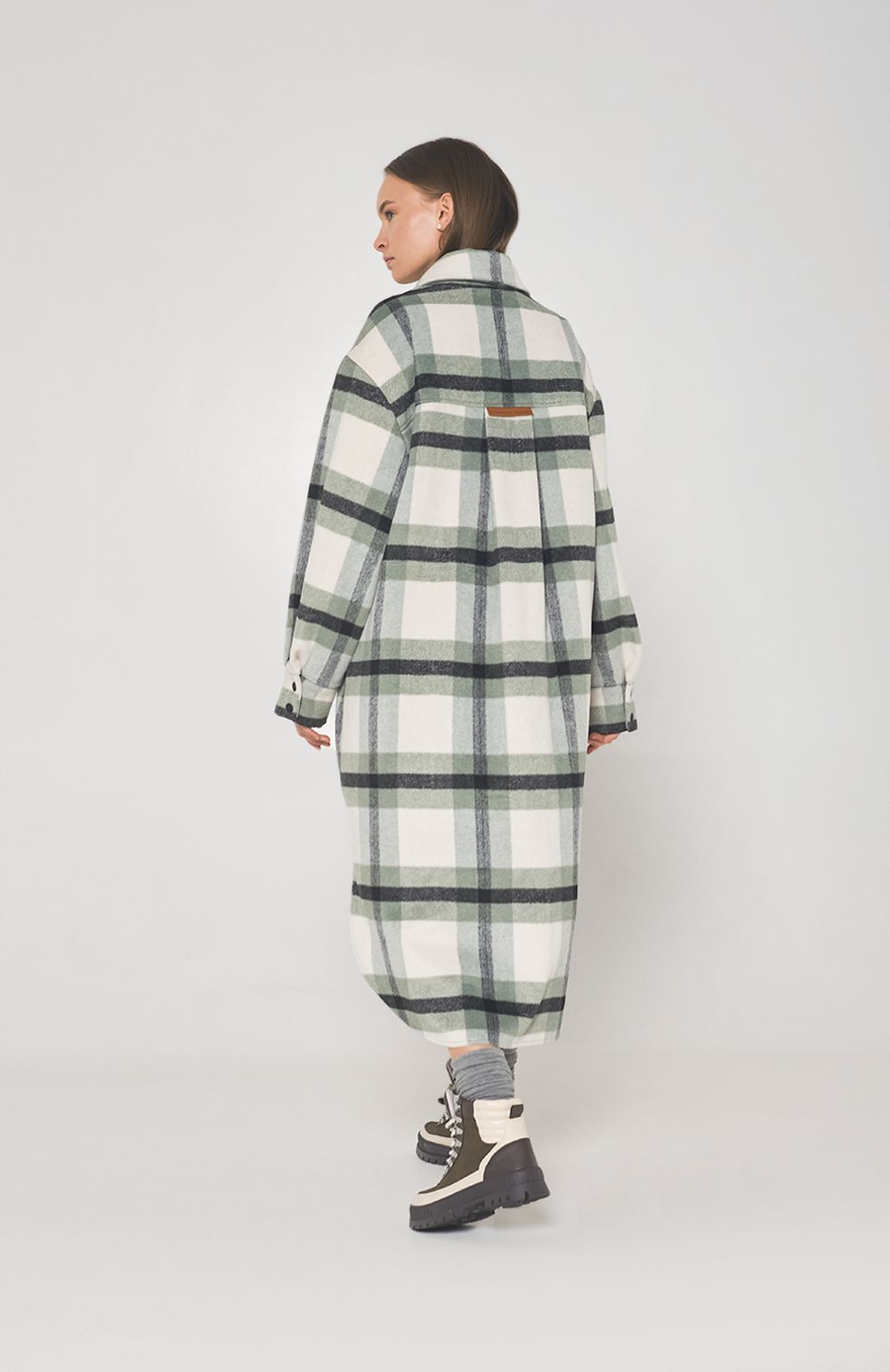 Пальто-Рубашка Alexandra Talalay AC008 зеленое