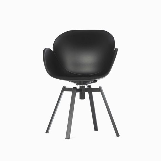 Кресло Rezeda черный пластик, вращающееся 