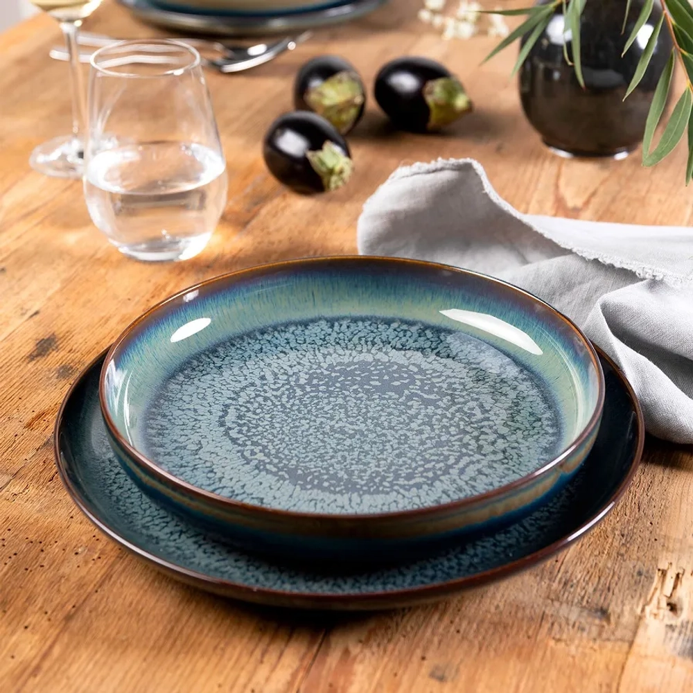 Like. by Villeroy&Boch Набор тарелок «Крафтовый Бриз» на 2 персоны 19-5167-2610 + 19-5167-2700 + 19-5167-2640