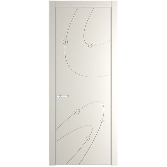 Межкомнатная дверь эмаль Profil Doors 5PA перламутр белый глухая профиль белый матовый