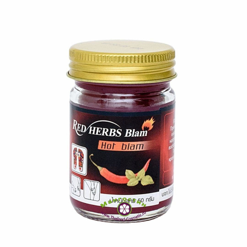 Традиционный красный тайский бальзам с перцем Чили Red Hot Balm