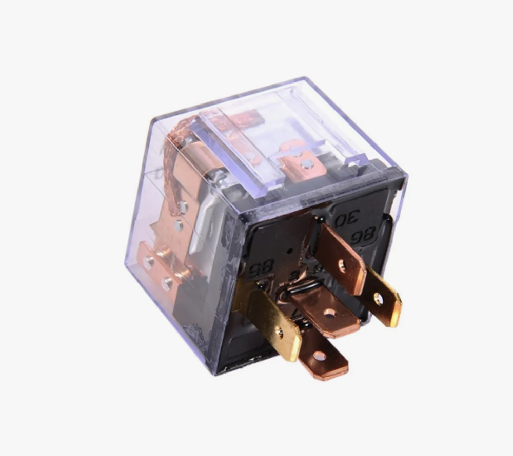 Реле 5-ти конт 12V 80А с ухом ПРОЗРАЧНОЕ с диодом BOSDQ