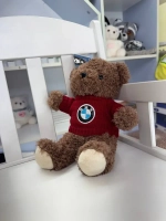 Мягкая игрушка медведь с логотипом БМВ BMW 28 см