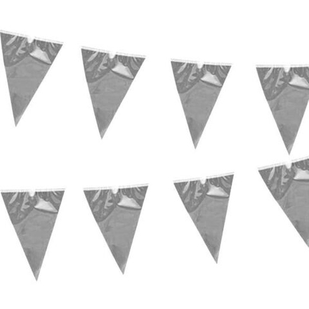 Гирлянда-вымп фольгиров серебро 10м/G