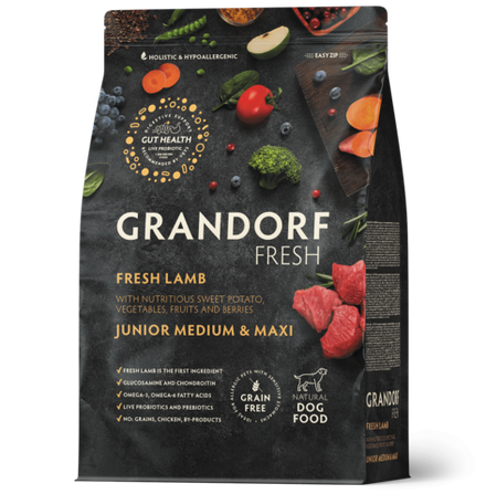 Grandorf Fresh Junior Medium & Maxi (Ягненок и батат)