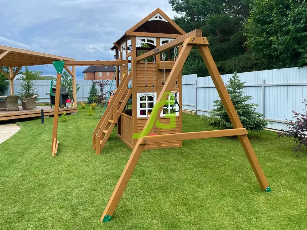 Детская площадка Клубный домик 2 с рукоходом Luxe