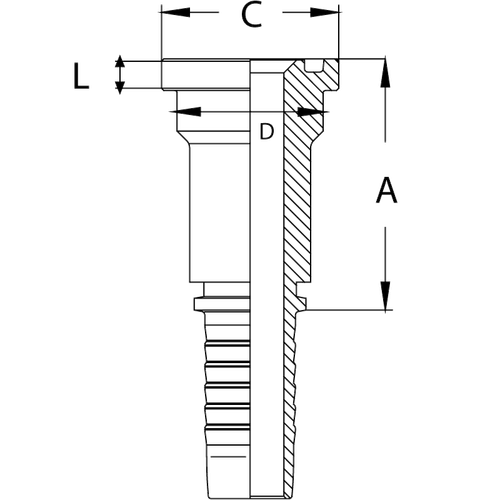 Фитинг DN 20 SFL 3/4 38.1