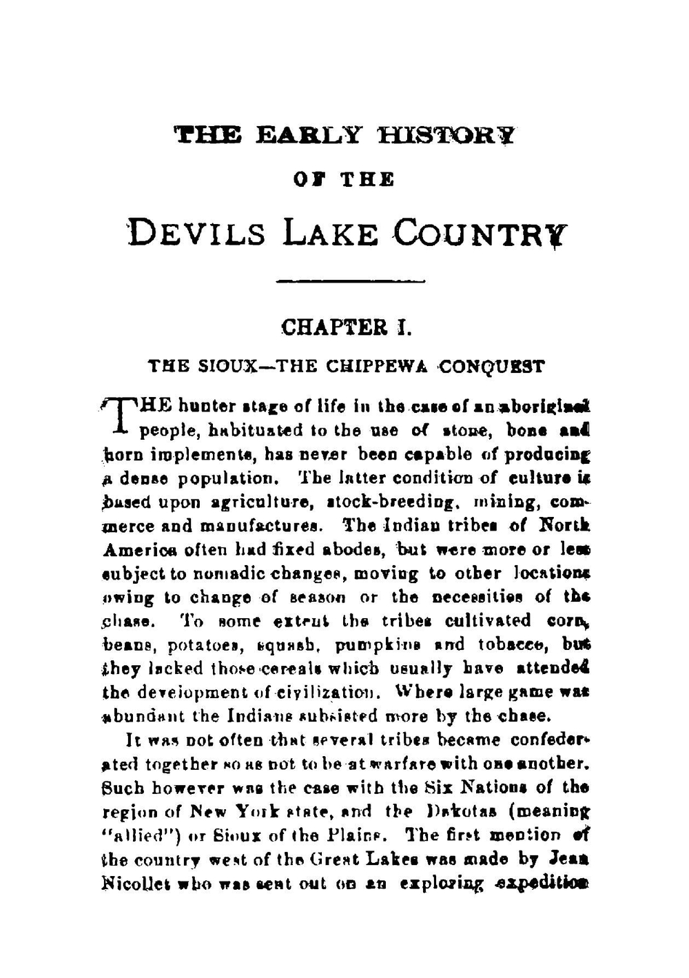 The Early History Of The Devils Lake Country | Сборник