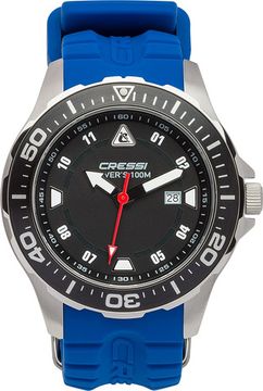 Подводные часы Cressi Manta Watch 100m сине-черные