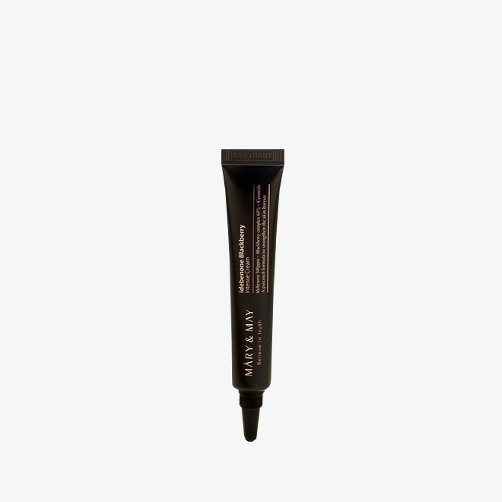 Крем для лица с идебеноном и ежевичным комплексом MARY&MAY Idebenone Blackberry Intense Cream 12 гр