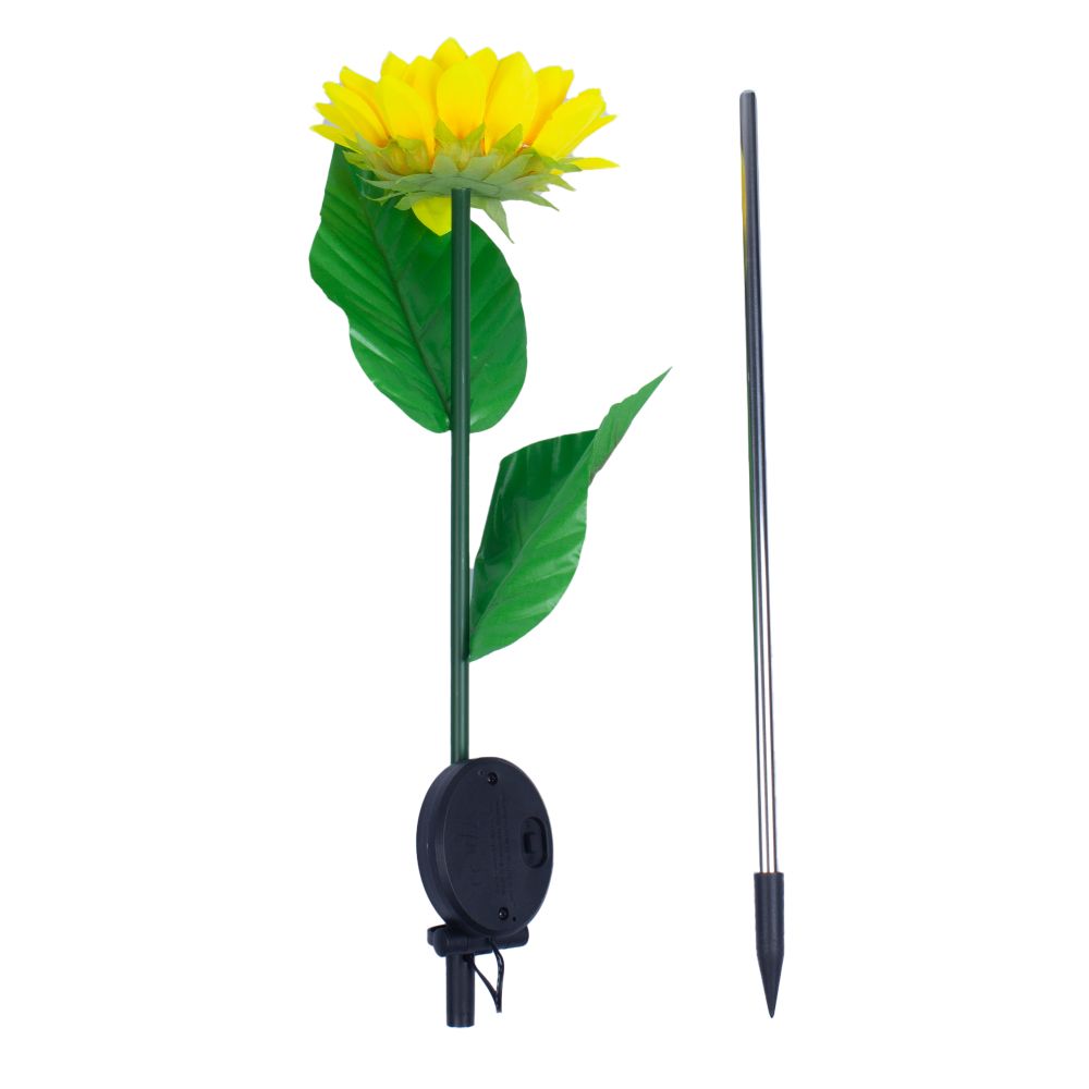 USL-S-814-PT700 SUNFLOWER Садовый светильник на солнечной батарее Подсолнух. 8 светодиодов. Теплый белый свет. 1xАА Ni-Mh аккумулятор в-к. IP44. TM Uniel