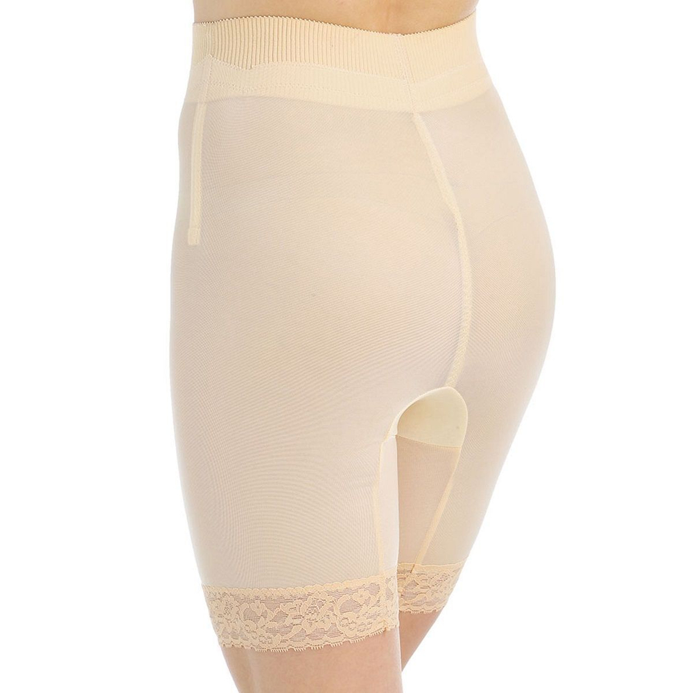 Шелковистые корсетные панталоны (Размер: 5X) (Цвет: бежевый)