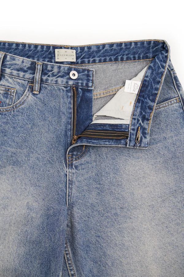 Джинсы Bigger M acid washed серые - фото 2