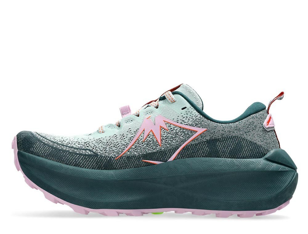 Кроссовки для бега женские Asics Trabuco Max 4 W Зеленo-оранжевые
