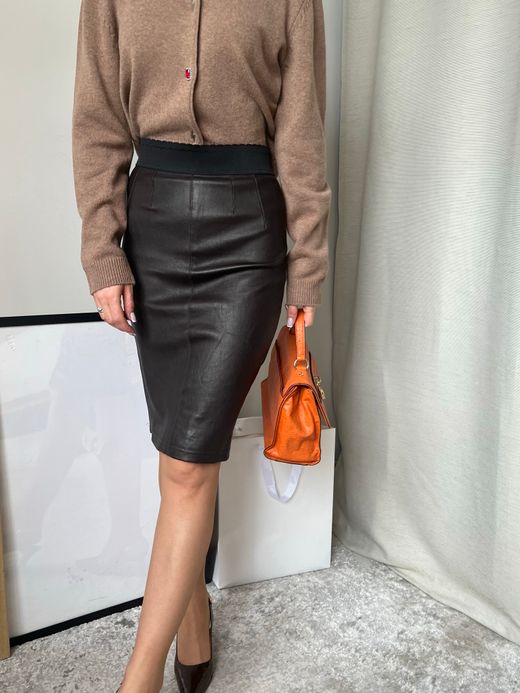 Кожаная юбка Dolce & Gabbana, XS