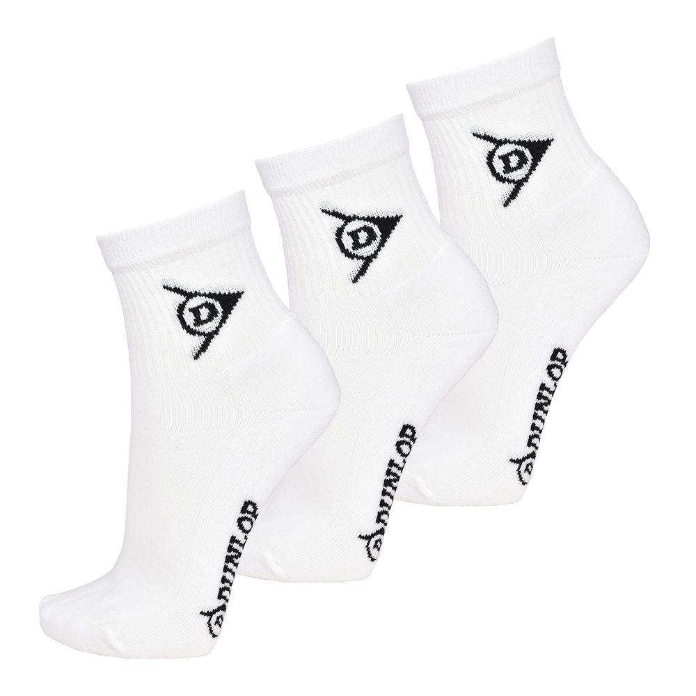 Теннисные носки Dunlop Women Quarter Sock 3P - white