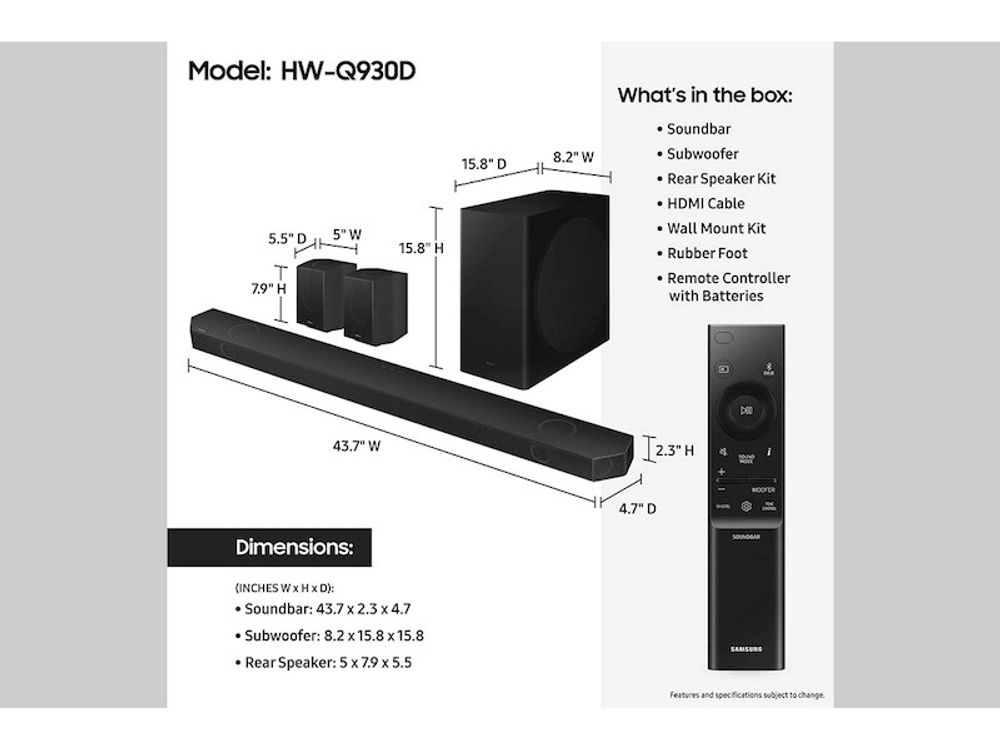 Саундбар SAMSUNG HW-Q930D