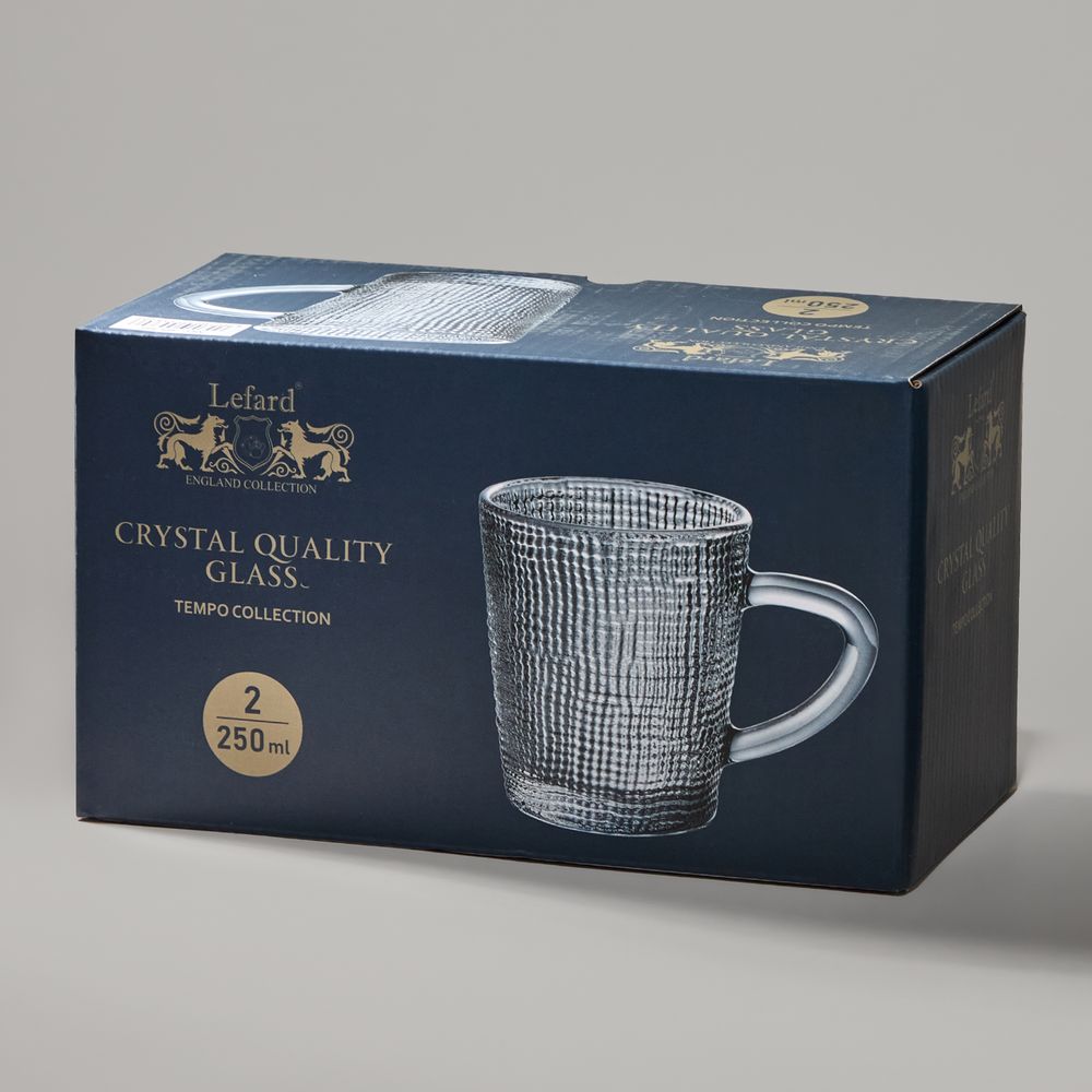 НАБОР КРУЖЕК "TEMPO" GREY 2 ШТ./250 МЛ