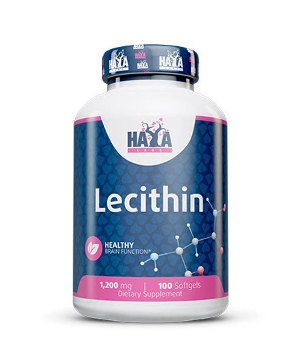 Лецитин 1200 мг, Lecithin 1200 mg, Haya Labs, 100 капсул