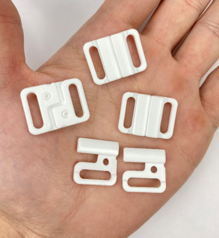 Застежка пластик белая 15 мм