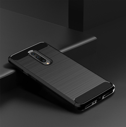 Чехол для OnePlus 7 Pro цвет Black (черный), серия Carbon от Caseport
