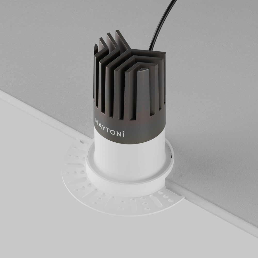 Встраиваемый светодиодный светильник Maytoni Dip DL122-15W-3K-TRS-W